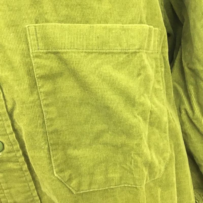 ポールスミスジーンズ Paul Smith JEANS シャツ、ブラウス 長袖 長袖シャツ コーデュロイシャツ カジュアルシャツ カラーシャツ L 無地 緑 / グリーン /  メンズ USED 古着 中古 10110038