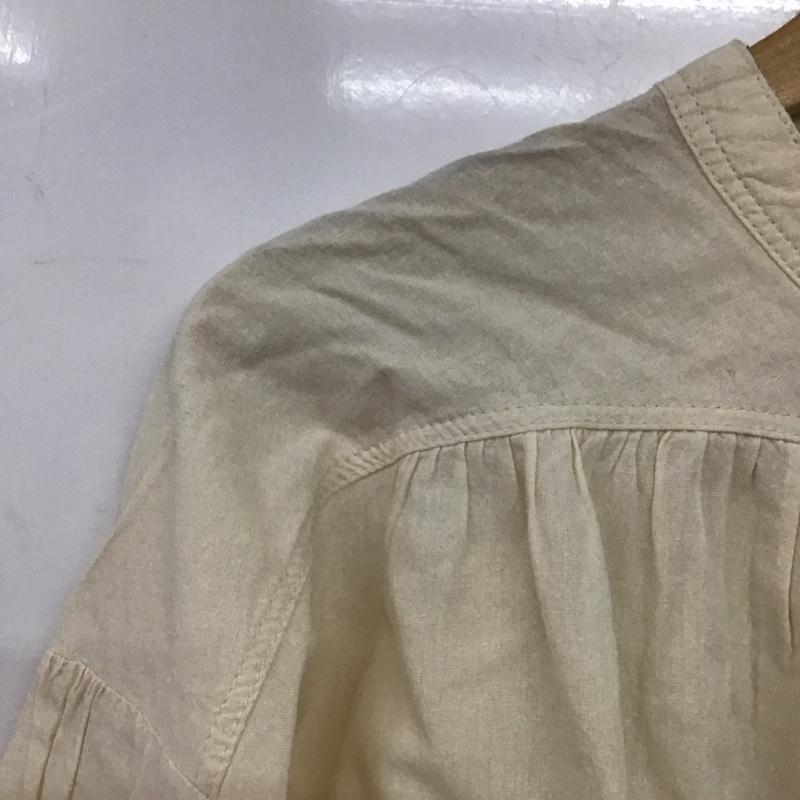 サマンサモスモス Samansa Mos2 シャツ、ブラウス 長袖 1710531 コットンリネン バンドカラー FREE 無地 アイボリー / アイボリー /  レディース USED 古着 中古 10144099