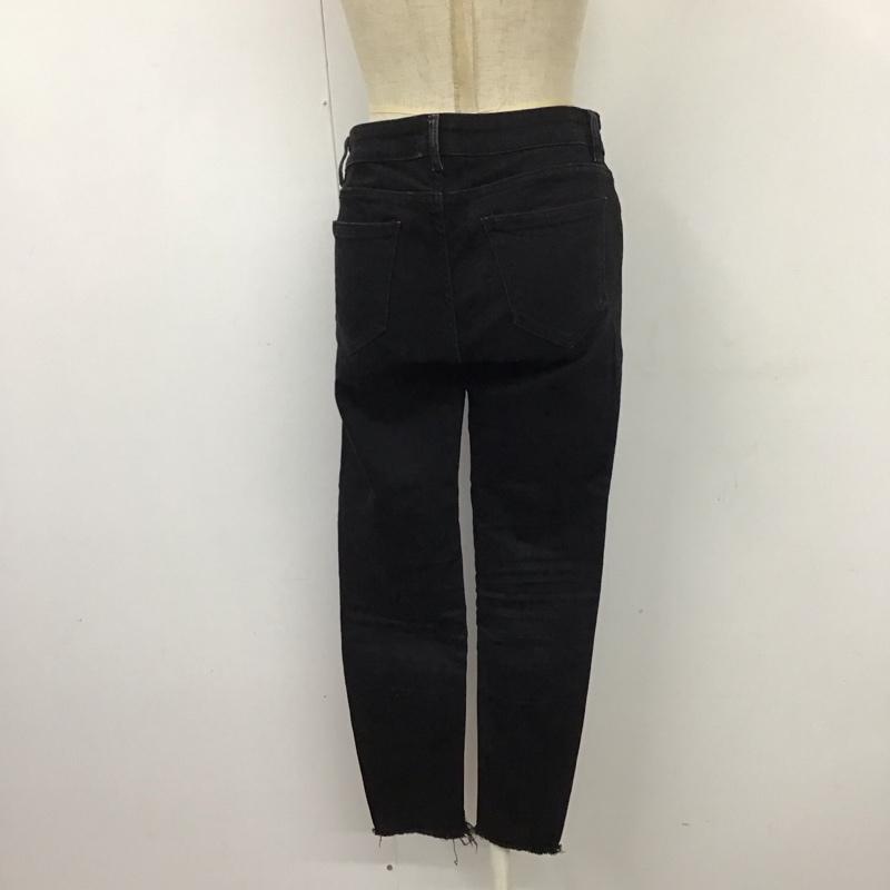 ザラ ZARA パンツ デニム、ジーンズ デニムパンツ スリムパンツ ストレッチパンツ ジーンズ 38 無地 黒 / ブラック /  レディース USED 古着 中古 10117862