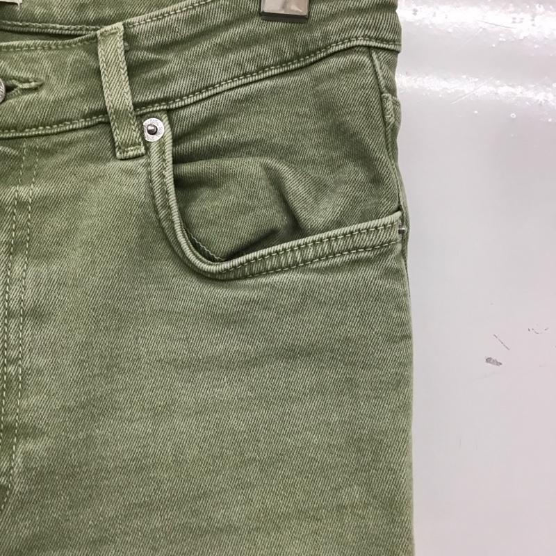 ザラ ZARA パンツ デニム、ジーンズ 4060/810/537 スキニーパンツ 38 無地 カーキ / カーキ /  レディース USED 古着 中古 10133632