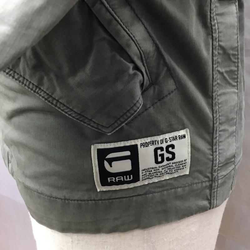 ジースターロゥ G-STAR RAW ジャケット、上着 ジャンパー、ブルゾン ジップアップジャケット ミリタリージャケット カジュアルジャケット S ロゴ、文字 カーキ / カーキ /  メンズ USED 古着 中古 10112298