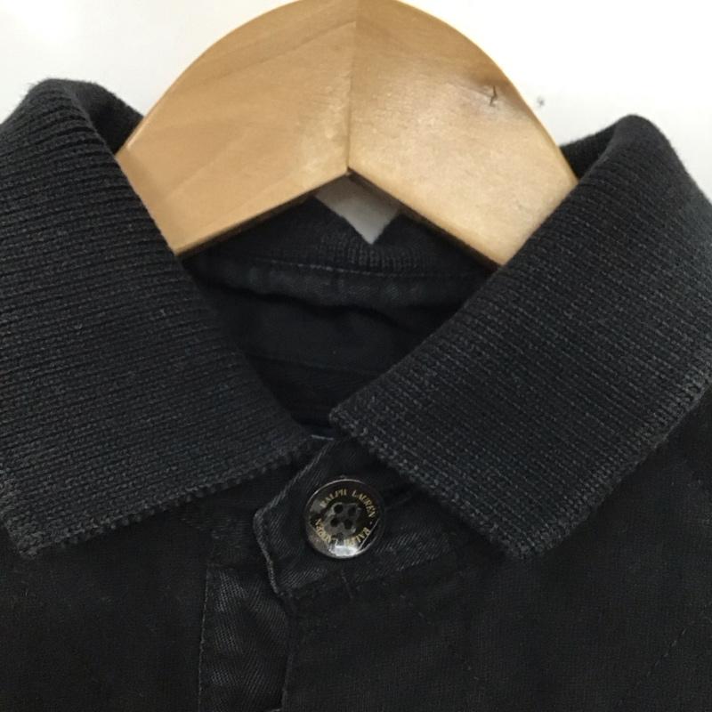 ポロバイラルフローレン Polo by RALPH LAUREN カットソー 長袖 長袖カットソー 長袖ポロシャツ カラーシャツ S ロゴ、文字 黒 / ブラック /  メンズ USED 古着 中古 10129878
