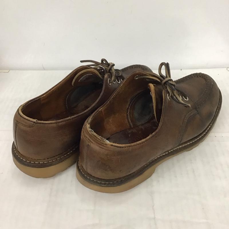 レッドウィング RED WING 革靴 革靴 8109 Work Oxford ワークオックスフォード 26.5cm モックトゥ US：8.5 無地 茶 / ブラウン /  メンズ USED 古着 中古 10111500
