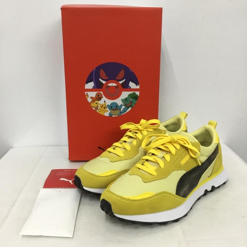 プーマ PUMA スニーカー スニーカー 387688 01 RIDER FV PIKACHU ピカチュウ ポケモン 27cm 箱有 27.0cm ロゴ、文字 黄 / イエロー / X 黒 / ブラック /  メンズ USED 古着 中古 10143264