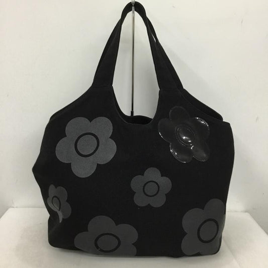 マリークヮント MARY QUANT トートバッグ トートバッグ キャンバス 花柄 黒 / ブラック /  レディース USED 古着 中古 10148840