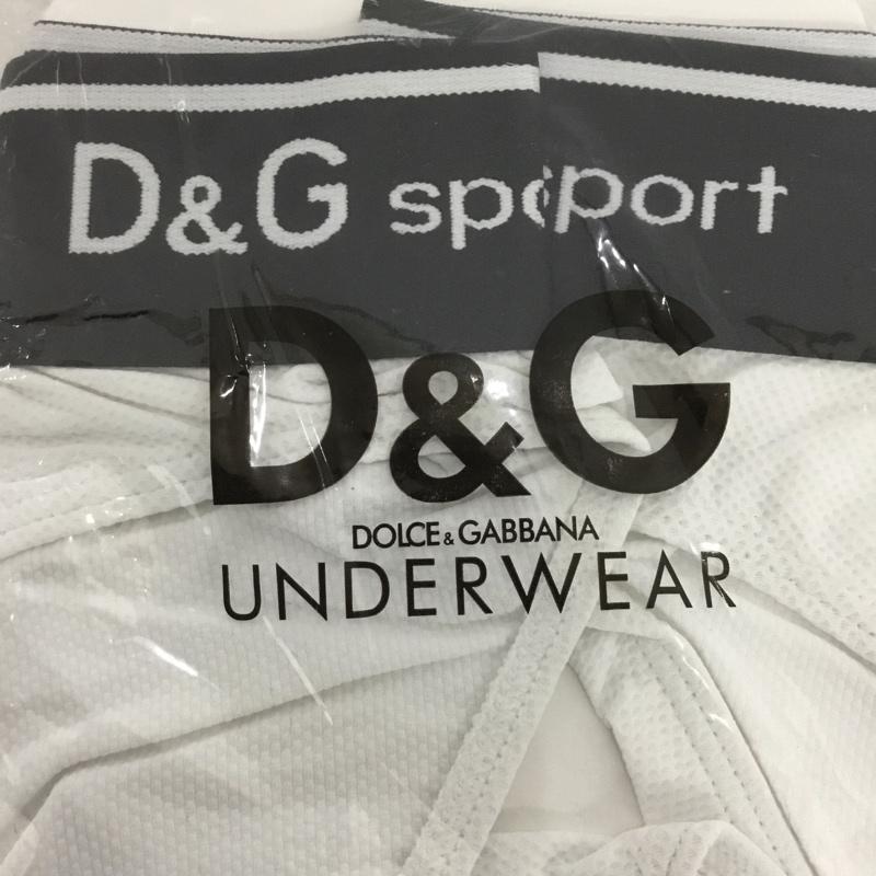 ドルチェアンドガッバーナ DOLCE&GABBANA インナーウエア ショーツ M-DGMPS1S D&G sport マイクロファイバーブリーフ アンダーウェア 3枚セット S ロゴ、文字 白 / ホワイト /  メンズ USED 古着 中古 10132137