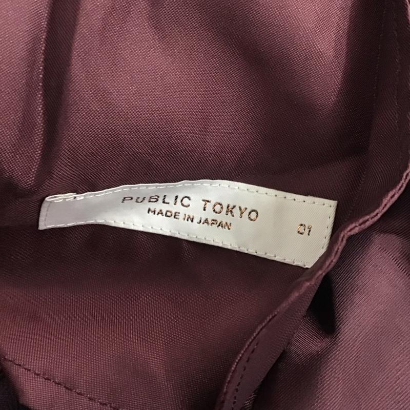 パブリックトウキョウ PUBLIC TOKYO パンツ スラックス 700440010 エバークリースフレアパンツ 1 無地 紫 / パープル /  レディース USED 古着 中古 10109349