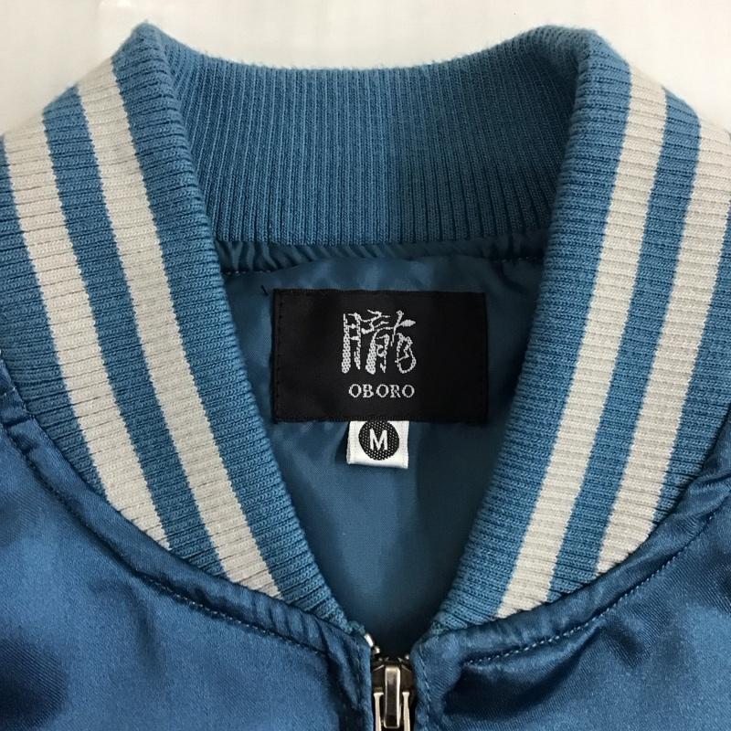 古着 USED ジャケット、上着 ジャンパー、ブルゾン 993813 スカジャン 朧 OBORO 龍 虎 和柄 M 刺繍 灰 / グレー / X 水色 / ライトブルー /  メンズ USED 古着 中古 10123276