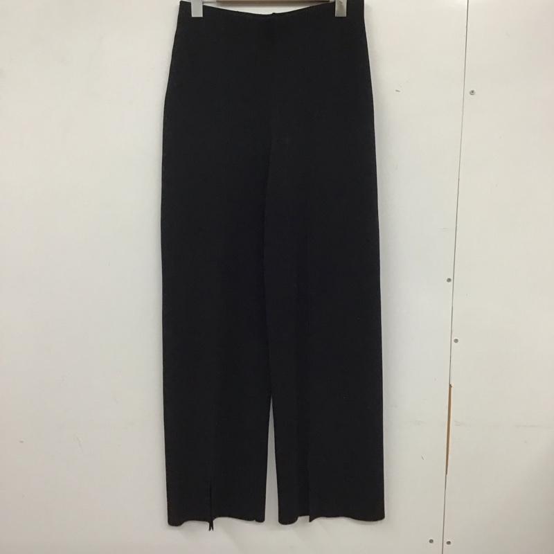 ミラオーウェン Mila Owen ボトムス ボトムス 09WNP211452 接触冷感センターコバスリットニットパンツ ニットパンツ 1 無地 黒 / ブラック /  レディース USED 古着 中古 10133703