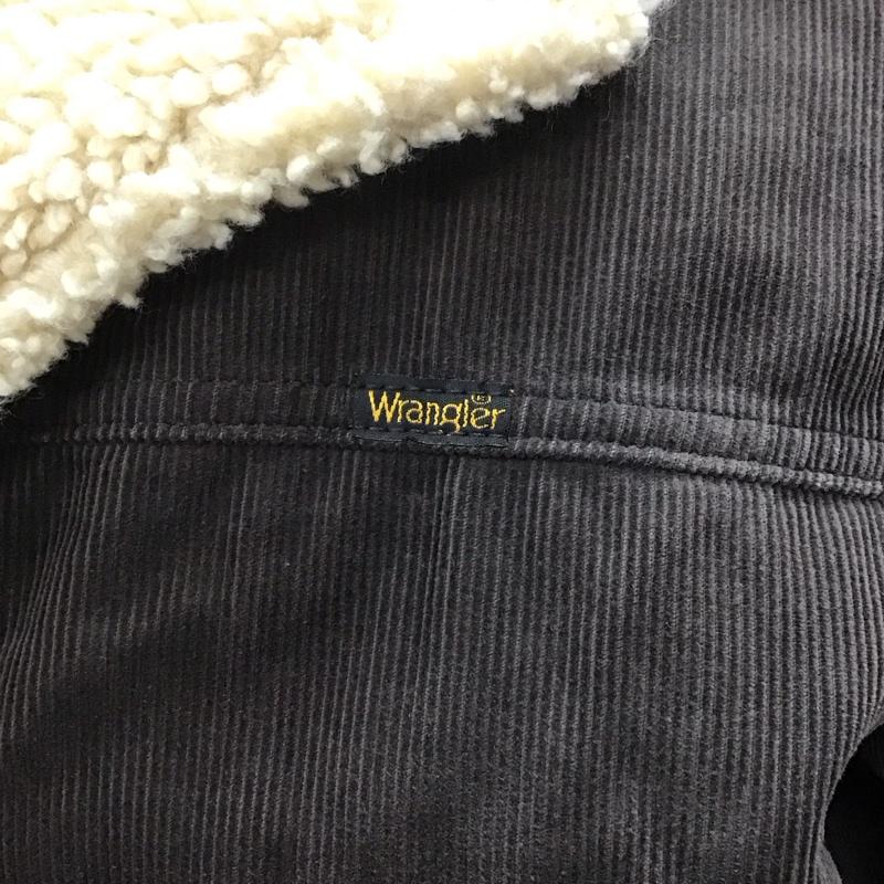 ラングラー Wrangler ジャケット、上着 ジャケット、ブレザー コーデュロイジャケット ボアジャケット カジュアルジャケット 古着 M ロゴ、文字 茶 / ブラウン /  メンズ USED 古着 中古 10113169