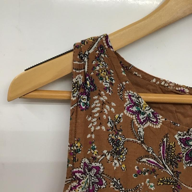 ニコアンド niko and... ワンピース ロングスカート 総柄 茶 / ブラウン /  レディース USED 古着 中古 10150648