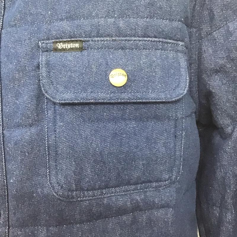 ブリクストン BRIXTON ジャケット、上着 ジャケット、ブレザー デニムジャケット カラージャケット 長袖ジャケット ブルゾン S 無地 インディゴ / インディゴ /  メンズ USED 古着 中古 10108662