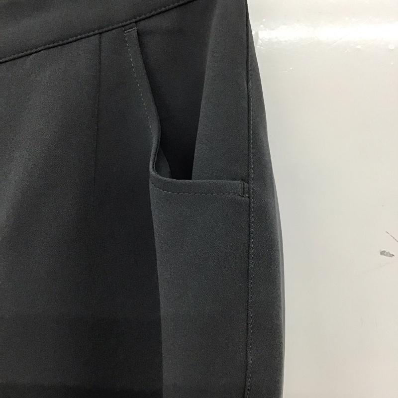ラグア ジェム LAGUA GEM パンツ スラックス 510HAA31-0491 ASYMMETRY RIBON フレアパンツ XS 無地 灰 / グレー /  レディース USED 古着 中古 10134227