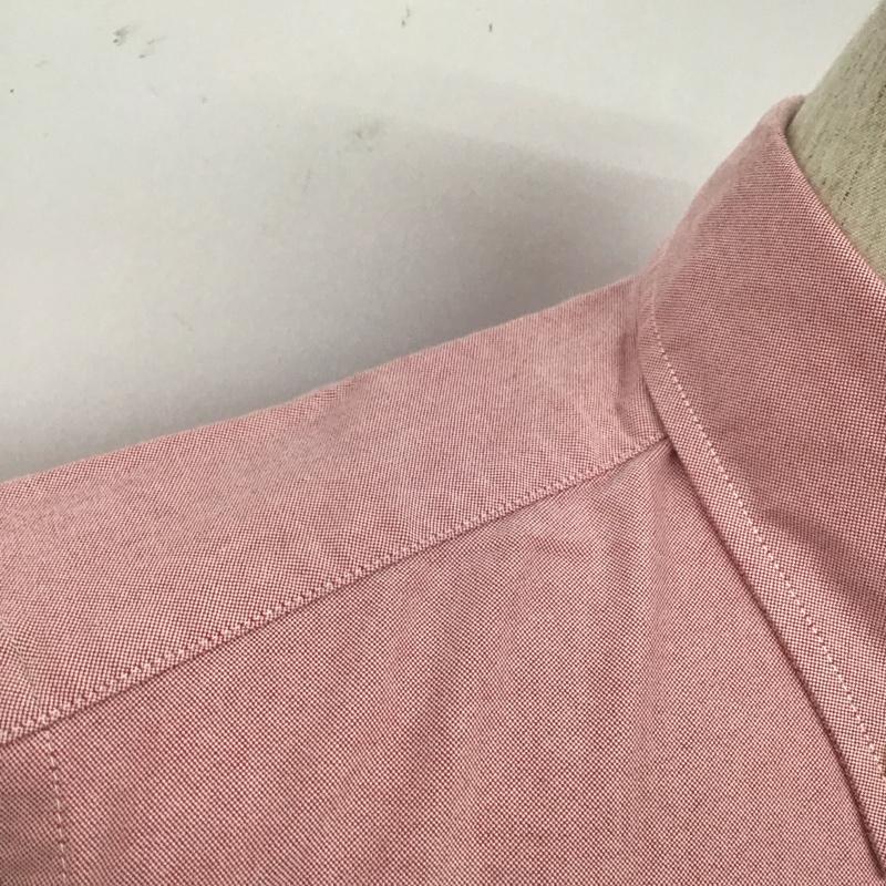 エディーバウアー Eddie Bauer シャツ、ブラウス 半袖 半袖シャツ カラーシャツ カジュアルシャツ ボタンダウンシャツ S ロゴ、文字 赤 / レッド /  メンズ USED 古着 中古 10111120