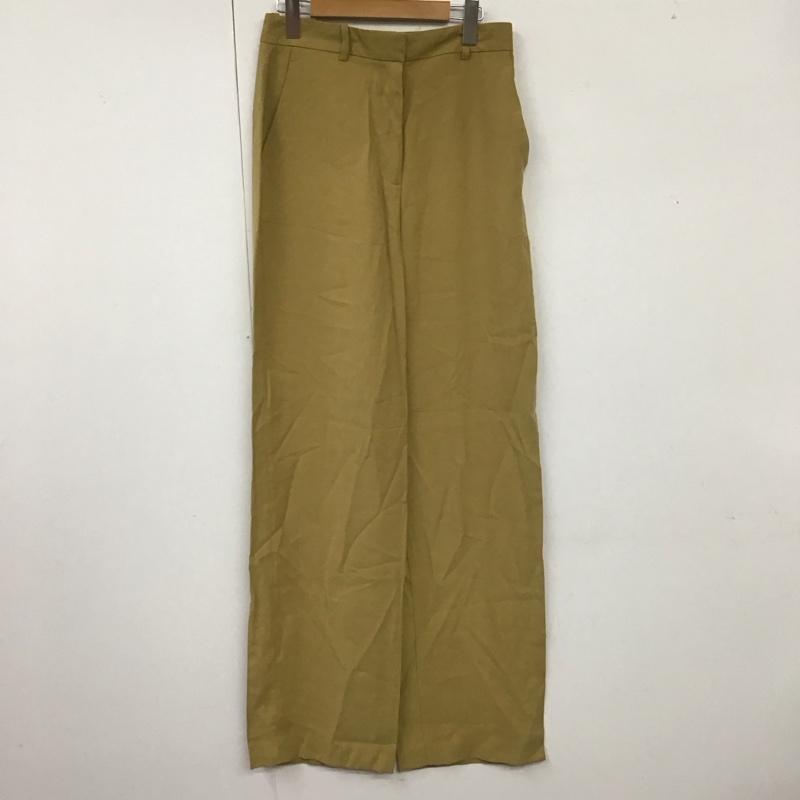 ザラ ZARA パンツ スラックス 2753 222 510 ワイドパンツ タグ付き M 無地 マスタード / マスタード /  レディース USED 古着 中古 10113010