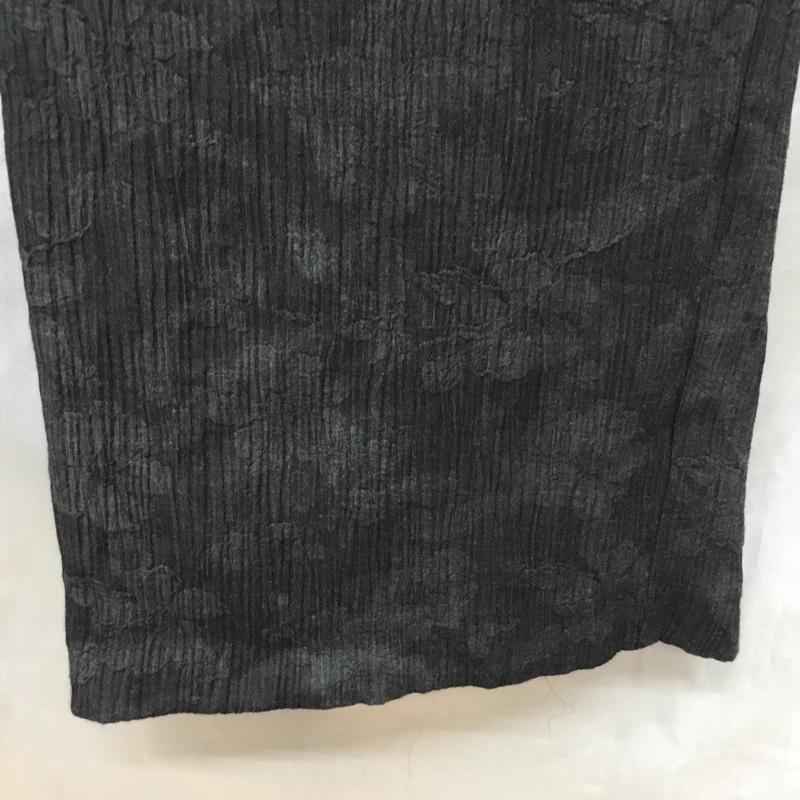 ザラ ZARA パンツ スラックス 6861/430/801 ワイドパンツ リラックスパンツ　カジュアルパンツ M 総柄 チャコールグレー / チャコールグレー /  メンズ USED 古着 中古 10121960