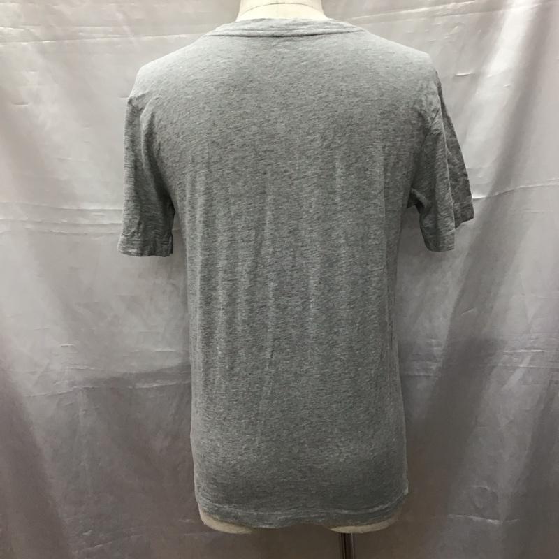ギャップ GAP Tシャツ 半袖 クルーネック S ロゴ、文字 灰 / グレー /  メンズ USED 古着 中古 10117063