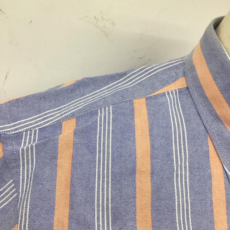 バーバリーズ BURBERRYS シャツ、ブラウス 半袖 半袖シャツ カラーシャツ 半袖カットソー ストライプシャツ L ストライプ マルチカラー / マルチカラー /  メンズ USED 古着 中古 10123778