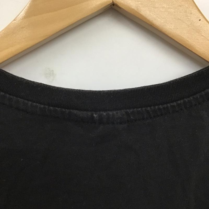 ザノースフェイス THE NORTH FACE Tシャツ 半袖 半袖カットソー プリントTシャツ クルーネックカットソー M ロゴ、文字 黒 / ブラック /  メンズ USED 古着 中古 10128763