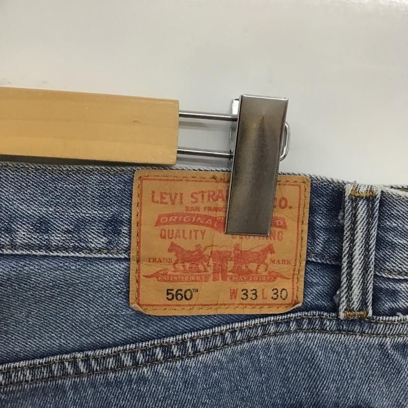 リーバイス Levi s パンツ デニム、ジーンズ w33l30 33インチ 無地 水色 / ライトブルー /  メンズ USED 古着 中古 10106207
