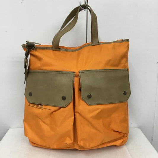 ベンシモン BENSIMON トートバッグ トートバッグ ロゴ、文字 橙 / オレンジ / X ベージュ / ベージュ /  メンズ USED 古着 中古 10150440