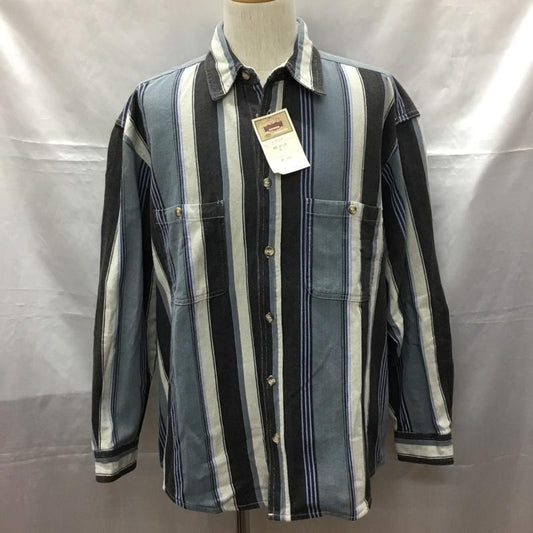 古着 USED シャツ、ブラウス 長袖 CQFORD L ストライプ マルチカラー / マルチカラー /  メンズ USED 古着 中古 10108761