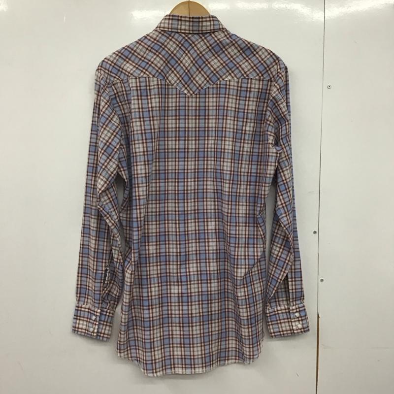 ラングラー Wrangler シャツ、ブラウス 長袖 長袖シャツ チェックシャツ カラーシャツ M チェック マルチカラー / マルチカラー /  メンズ USED 古着 中古 10146748
