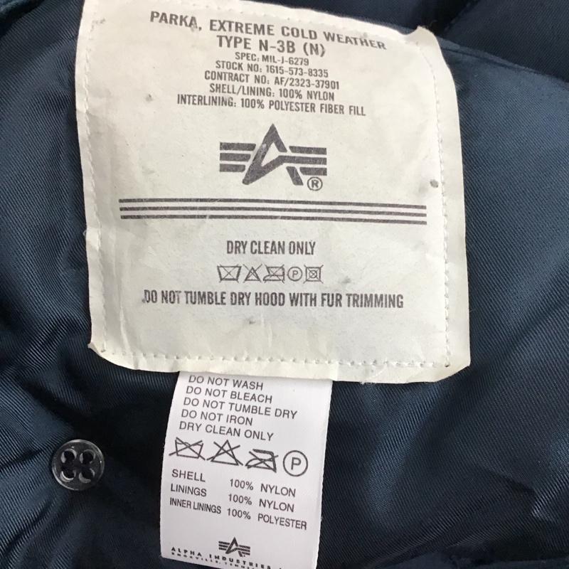 アルファインダストリー Alpha Industries ジャケット、上着 ジャケット、ブレザー N-3B ナイロン ミリタリージャケット USA製 S 無地 紺 / ネイビー /  メンズ USED 古着 中古 10121303