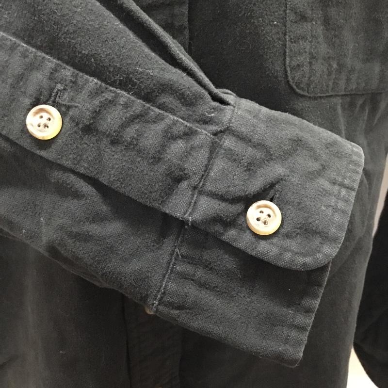 ラルフローレン RALPHLAUREN シャツ、ブラウス 長袖 80年代 POLO COUNTRY L 無地 黒 / ブラック /  メンズ USED 古着 中古 10112375