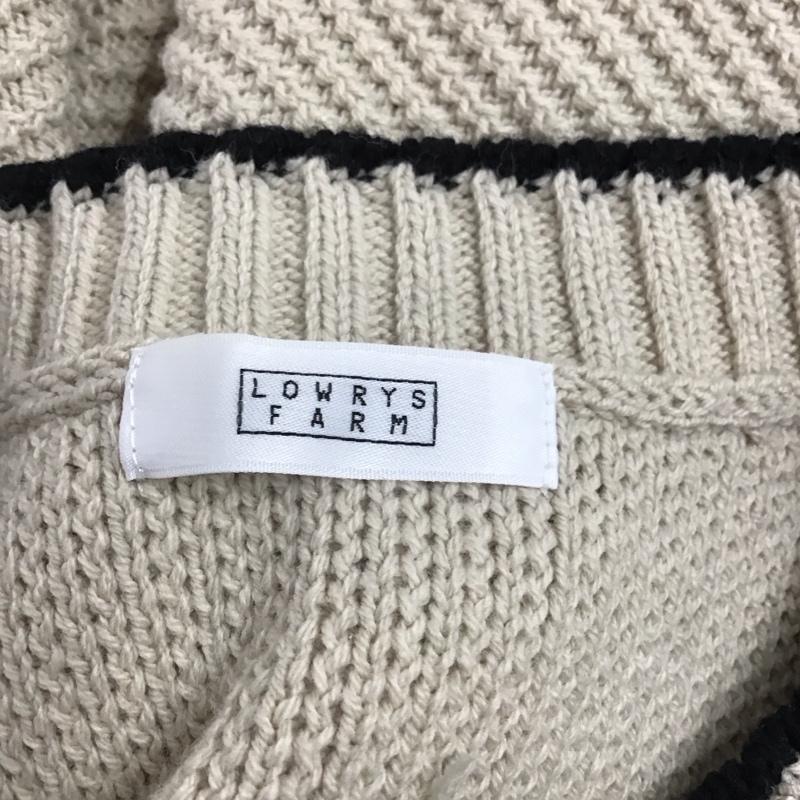 ローリーズファーム LOWRYS FARM ニット、セーター 長袖 FREE 無地 ベージュ / ベージュ /  レディース USED 古着 中古 10122242
