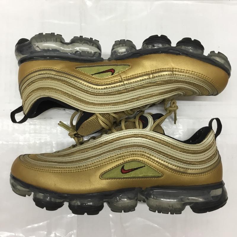 ナイキ NIKE スニーカー スニーカー AJ7291 700 AIR VAPORMAX 97 29cm 箱有 29.0cm ワンポイント 金 / ゴールド / X 黒 / ブラック /  メンズ USED 古着 中古 10111044