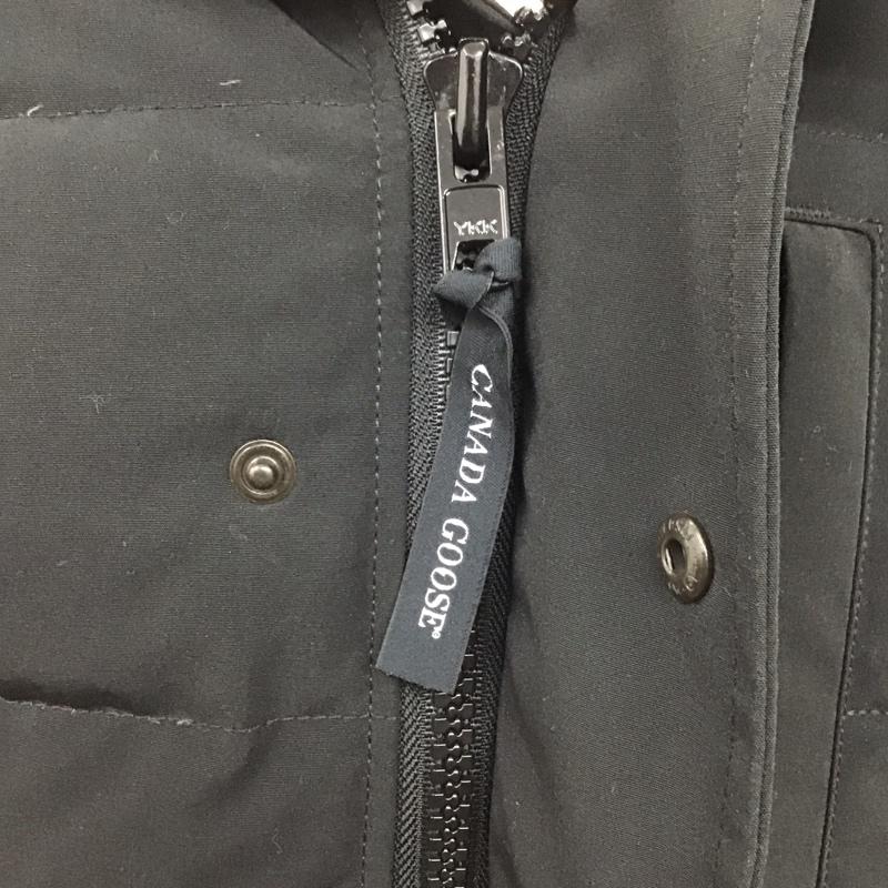 カナダグース CANADA GOOSE ジャケット、上着 ダウンジャケット 3805jma CARSONPARKA ジップアップジャケット ダウンジャケット S ロゴ、文字 黒 / ブラック /  メンズ USED 古着 中古 10123965