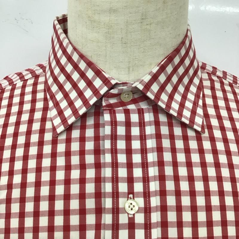 ブルックスブラザーズ BROOKS BROTHERS シャツ、ブラウス 長袖 長袖シャツ カラーシャツ ポケットシャツ 長袖カットソー チェックシャツ チェック 白 / ホワイト / X 赤 / レッド /  メンズ USED 古着 中古 10113008