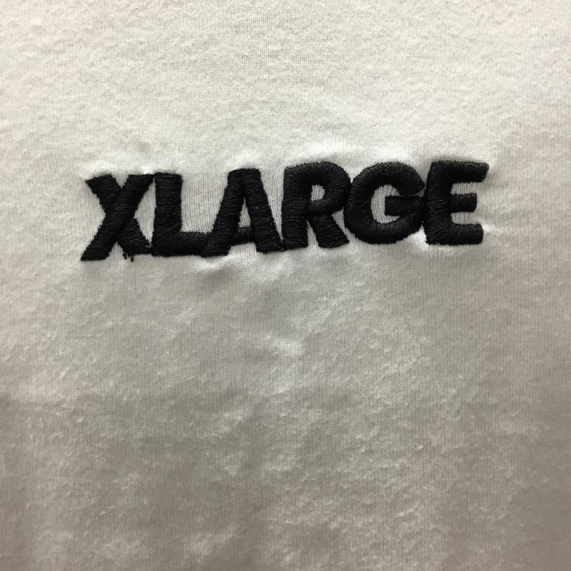 エクストララージ XLARGE Tシャツ 半袖 半袖カットソー プリントTシャツ クルーネックカットソー L ロゴ、文字 白 / ホワイト /  メンズ USED 古着 中古 10115157