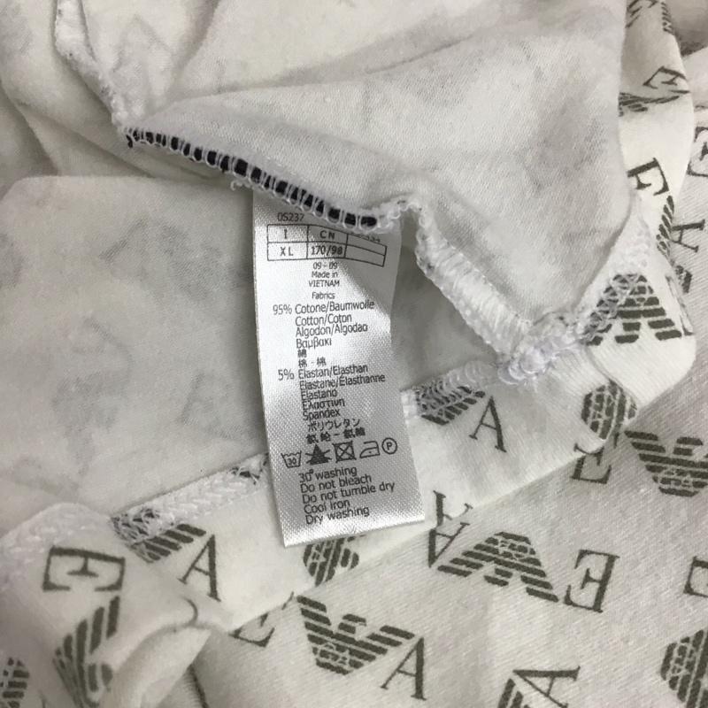 エンポリオアルマーニ EMPORIO ARMANI Tシャツ 半袖 Vネック XL プリント X ロゴ、文字 白 / ホワイト /  レディース USED 古着 中古 10134603