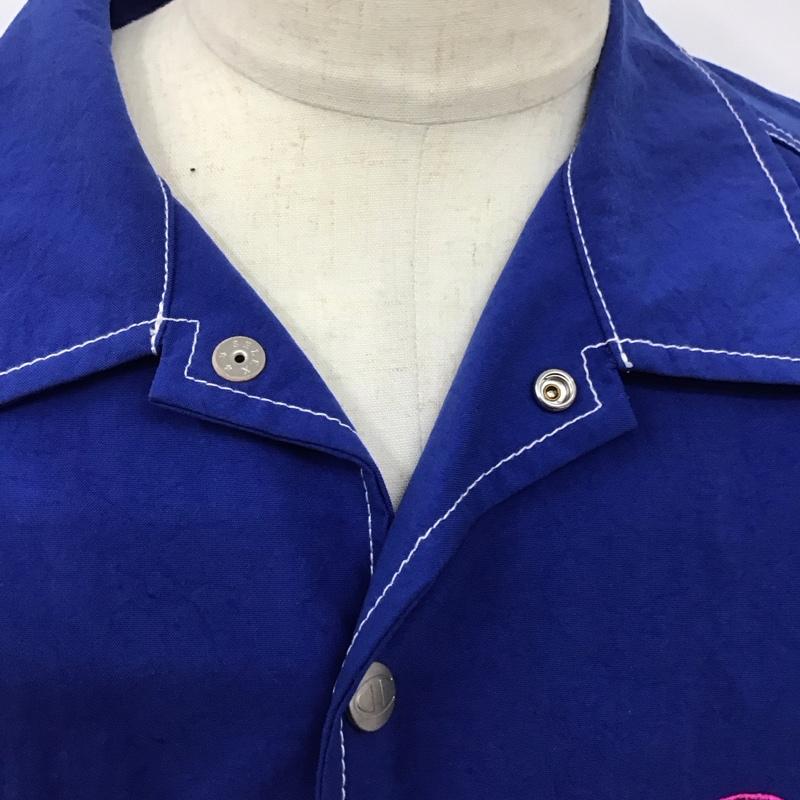 チャンピオン Champion ジャケット、上着 ジャケット、ブレザー c8-q603 19FW StandardCoachJacket カジュアルジャケット M ロゴ、文字 青 / ブルー /  メンズ USED 古着 中古 10124672