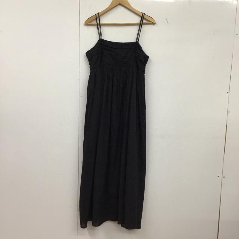フリークスストア FREAK S STORE ワンピース ロングスカート ロングワンピース ノースリーブワンピース フレアスカート FREE 無地 黒 / ブラック /  レディース USED 古着 中古 10149341