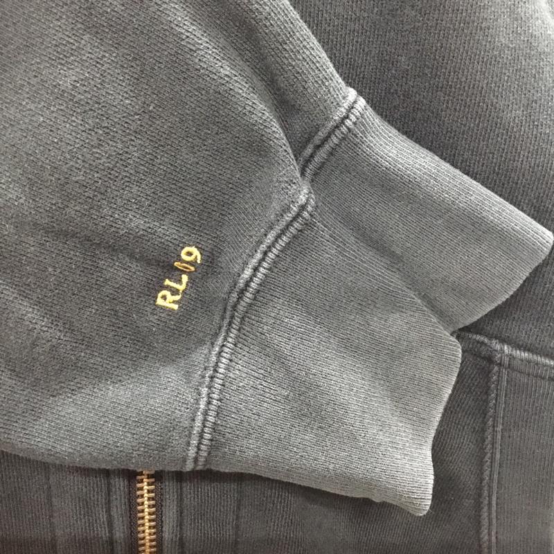 ポロバイラルフローレン Polo by RALPH LAUREN パーカー 長袖 ジップアップパーカー 長袖パーカー フード付きパーカー LL ロゴ、文字 黒 / ブラック /  メンズ USED 古着 中古 10115761