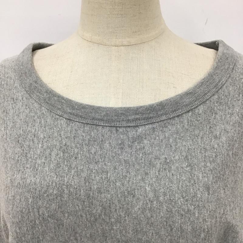 チャンピオン Champion ワンピース ひざ丈スカート CW-P311 REVERSE WEAVE 半袖 L ロゴ、文字 灰 / グレー /  レディース USED 古着 中古 10113812