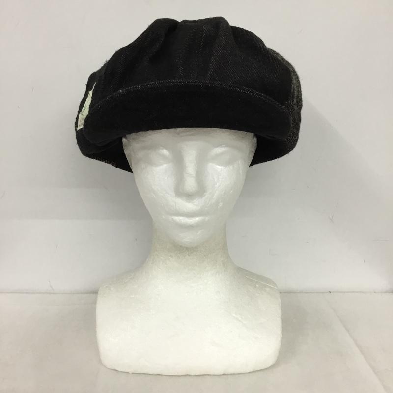 アミナ Amina 帽子 キャップ バクタCAP キャスケット ヘンプ ネパール ワンポイント 黒 / ブラック /  メンズ USED 古着 中古 10150006