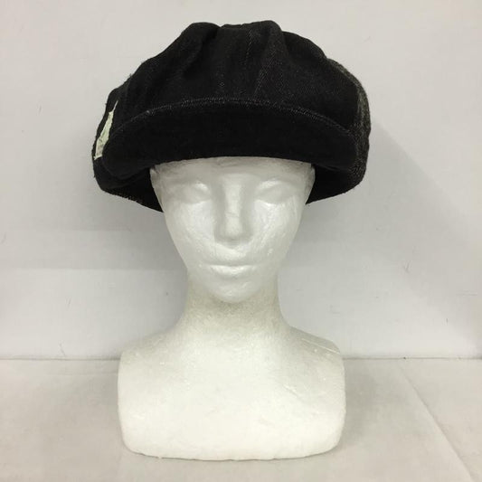 アミナ Amina 帽子 キャップ バクタCAP キャスケット ヘンプ ネパール ワンポイント 黒 / ブラック /  メンズ USED 古着 中古 10150006