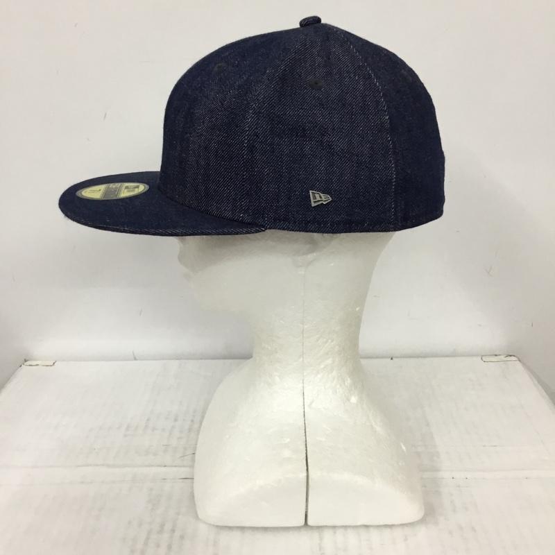 ニューエラ NEW ERA 帽子 キャップ 59FIFTY 59.6cm デニム ワンポイント インディゴ / インディゴ /  メンズ USED 古着 中古 10109914