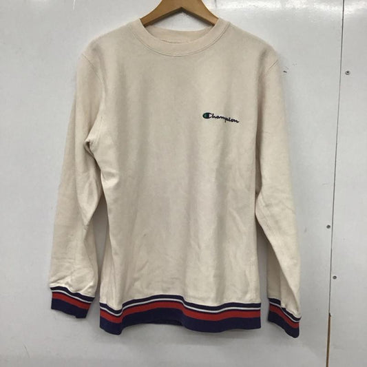 チャンピオン Champion トレーナー 長袖 C8-S004 スウェット M ロゴ、文字 アイボリー / アイボリー /  メンズ USED 古着 中古 10139428