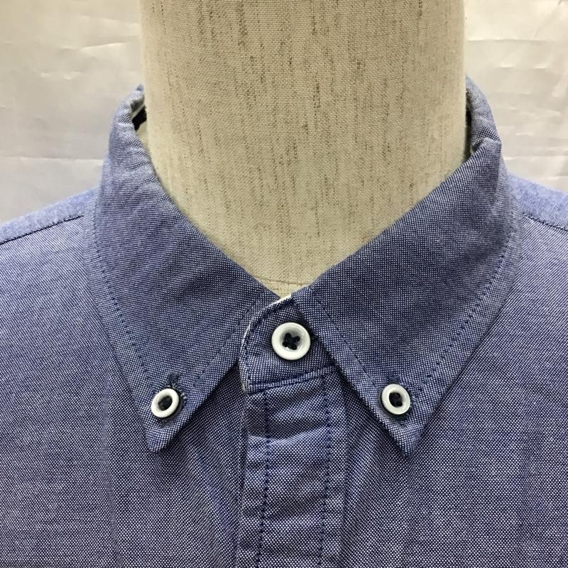 ビームス ハート BEAMS HEART シャツ、ブラウス 半袖 42-01-0067-152 L 無地 青 / ブルー /  メンズ USED 古着 中古 10117024