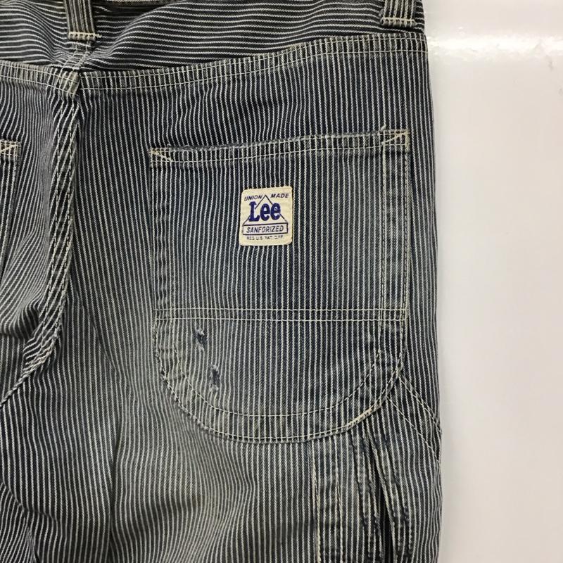 リー Lee パンツ ワークパンツ、ペインターパンツ JOHN’S CLOTHING ヒッコリー　ブーツカット M ストライプ 白 / ホワイト / X インディゴ / インディゴ /  メンズ USED 古着 中古 10131421