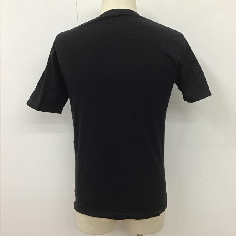 バーバリーブラックレーベル BURBERRY BLACK LABEL Tシャツ 半袖 BMV17-700-09 クルーネック プリント 2 ロゴ、文字 黒 / ブラック /  メンズ USED 古着 中古 10111856