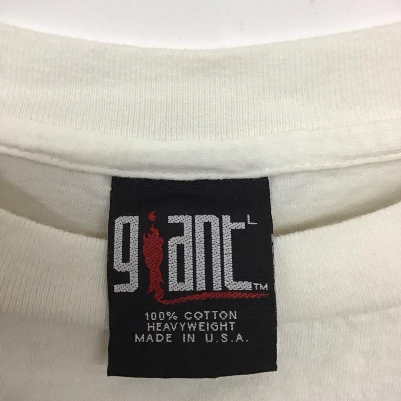 古着 USED Tシャツ 半袖 半袖カットソー プリントTシャツ クルーネックカットソー L プリント 白 / ホワイト /  メンズ USED 古着 中古 10132587