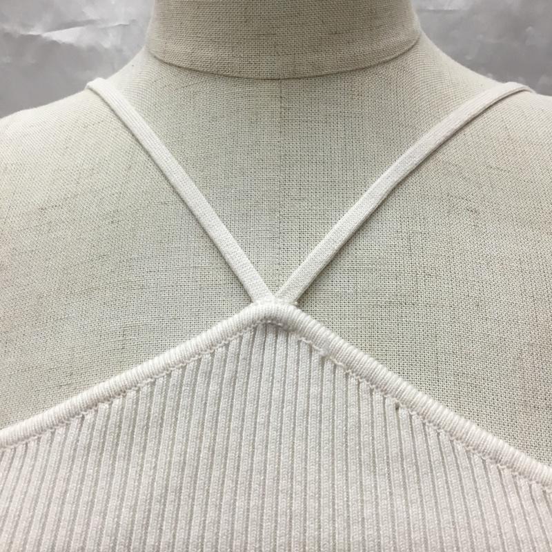 ザラ ZARA キャミソール キャミソール 3519 028 712 リブ タグ付き S 無地 アイボリー / アイボリー /  レディース USED 古着 中古 10115556