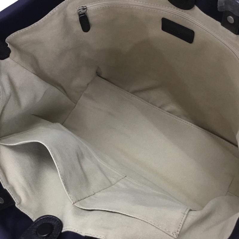 アトリエ・ド・ルメン Atelier de LUMEN トートバッグ トートバッグ VOYAGE SHOPPER BAG ロゴ、文字 紺 / ネイビー / X 黒 / ブラック /  メンズ USED 古着 中古 10145200