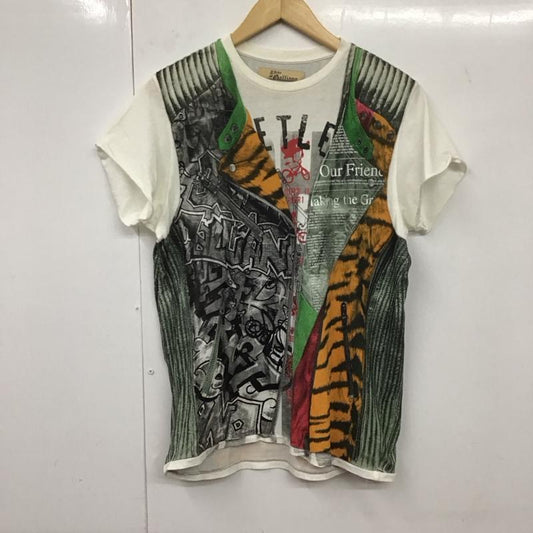 ジョンガリアーノ JOHN GALLIANO Tシャツ 半袖 プリント 白 / ホワイト /  メンズ USED 古着 中古 10132018
